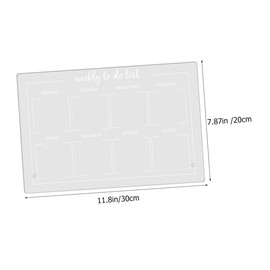 Operitacx 1 Satz Acryl Whiteboard für Tisch Transparentes Memo Board mit Abwischbarer Oberfläche für Planung und Notizen Werbenadeln und Stiften Langlebig und Praktisch