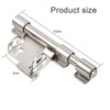 Stainless Steel Slide Bolt Latch, Deadbolt Lock with Padlock Hole,