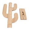 Wooden Coffee Capsule Holder Removable Coffee Pod Holder Cactus Shape