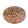 Wooden Set of 2 Round Tree of Life Trivet for
