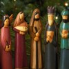 Dear Holidays Folk Art Tabletop Nativity Scene Set