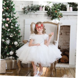 Outanaya 6pcs Xmas Party Glasses Novelty Eyewear for Christmas Celebrations Includes Santa Snowman Antlers Tree Designs Photo Props