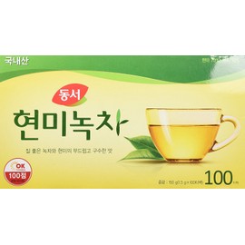 Dongsuh Korean Brown Rice Green Tea, Traditional Korean Tea Blend, 100 1.5g Tea Bags