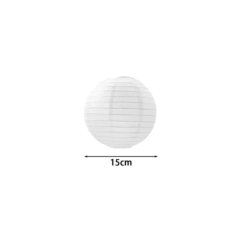 Lanito Paper Lanterns, White Obon Lanterns, Round Plain, Paper Lanterns,