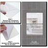 10 Pieces Plastic Shatterproof Mirror, 4 x 6 Inch Acrylic