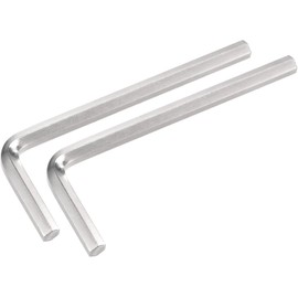 TOP-VIGOR 2Pcs 6mm Hex Key Wrench, Metric CR-V L Shaped Allen Key Imperial Hexagon Head Spanner Tool for Repairing, Installation