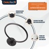 Dekotech Matte Black Towel Ring – Heavy Duty 304 Stainless