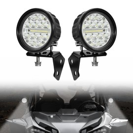 CYOOYC 3.5 Inch A-Pillar Round LED Pod Lights for Honda Talon 1000R, 1000X, 1000X-4, 1000XS-4, 1000R-4 (2019-2025), Flood Lamp with Wiring Harness, Plug & Play, 2 PCS