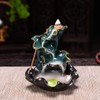 Fish Waterfall Backflow Incense Holder,Home Deco Backflow Incense Burner with