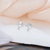 Cross Earrings Diamond Stud Cross Sterling Silver Earrings for Women