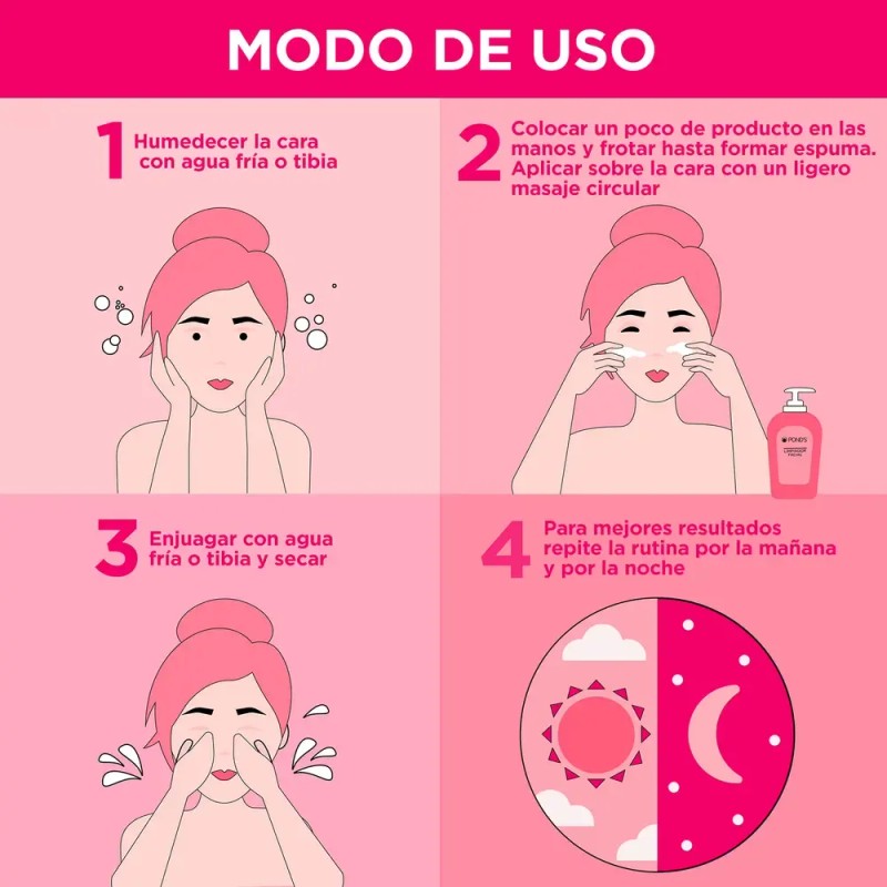 Limpiador Facial Día Y Noche Vitamina C 220ml Pond's Mixta