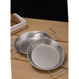 WJTZLBNSUY Rectangular Seafood plate Stainless Steel fried chicken plate (26CM)