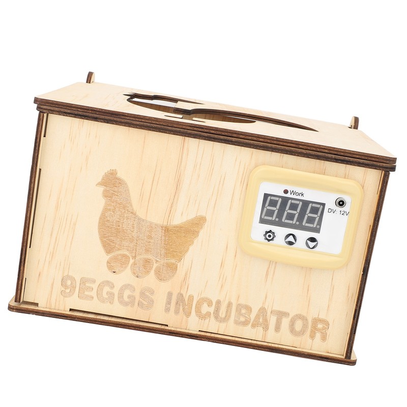 9 Egg Incubator Smart Pine Wood Efficient Thermostat Water Bed