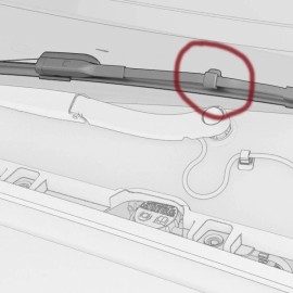 Unbranded Honda 4x Windshield Wiper Arm Spray Hose Clip Tube Civic CR-V HR-V Accord Nozzle