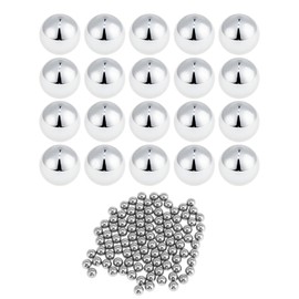 A ABSOPRO 8.5mm Bearing Ball Bearing Steel G100 Precision Ball Silver Tone 100 Pcs