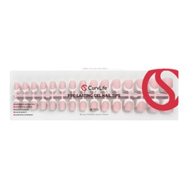 Curvlife 300Pcs French Gel Nail Tips, Press-On Nails, Skin Tone Options, Short Square Gel x Nail Tips 15 Sizes, French Tips Design for Ultimate DIY Nail Art