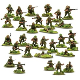 Warlord Games US Marine Starter Army - 28mm Scale Plastic Miniatures for Bolt Action Highly Detailed World War 2 Miniatures for Table-top Wargaming