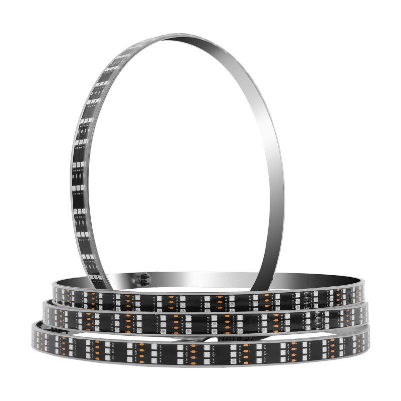 KEEPDSGN 4PCS 15" RGB LED Wheel Ring Lights Chasing Rim