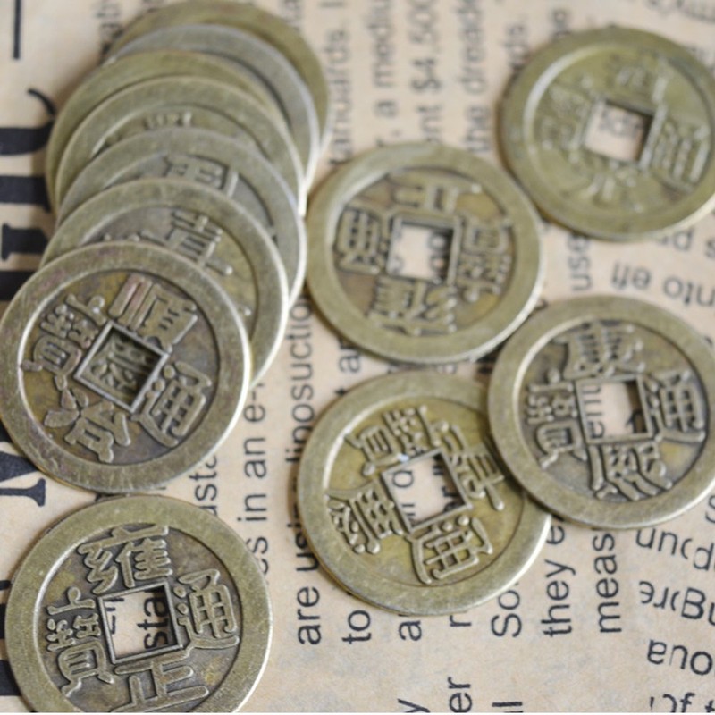 YPY 10 Pcs Chinese Feng Shui Coins & Lucky Charm