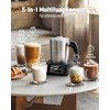KIDISLE 5-in-1 Milk Frother and Steamer, Milk Steamer with Variable