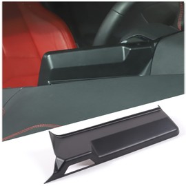 Daeiclru Car Infotainment Screen Navigation Back Cover Compatible with Corvette C8 2020-2023, ABS Center Console Screen Cover Trim, Interior Dash Trim Accessories (Matt Black)