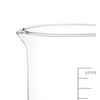 Rocwing 25+50+100+250+500ml Boro 3.3 Glass Graduated Measuring Beaker for Lab
