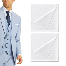 OUDQFCJ Pocket Square Holder Pre-Folded, Fabric Handkerchiefs Men's Pochette Pocket Square, Size 22 x 22 cm (2 Pieces)