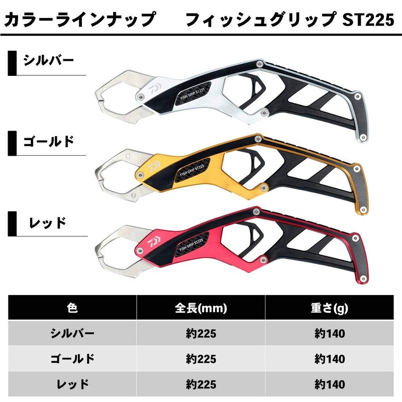 Daiwa ST225 Reel Case, Fish Grip, Silver