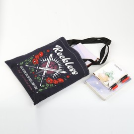 UJIMS Powerless Reckless Book Inspired Tote Bag Powerless Book Merch Special Edition Book Fans Gift (recklessredBag)