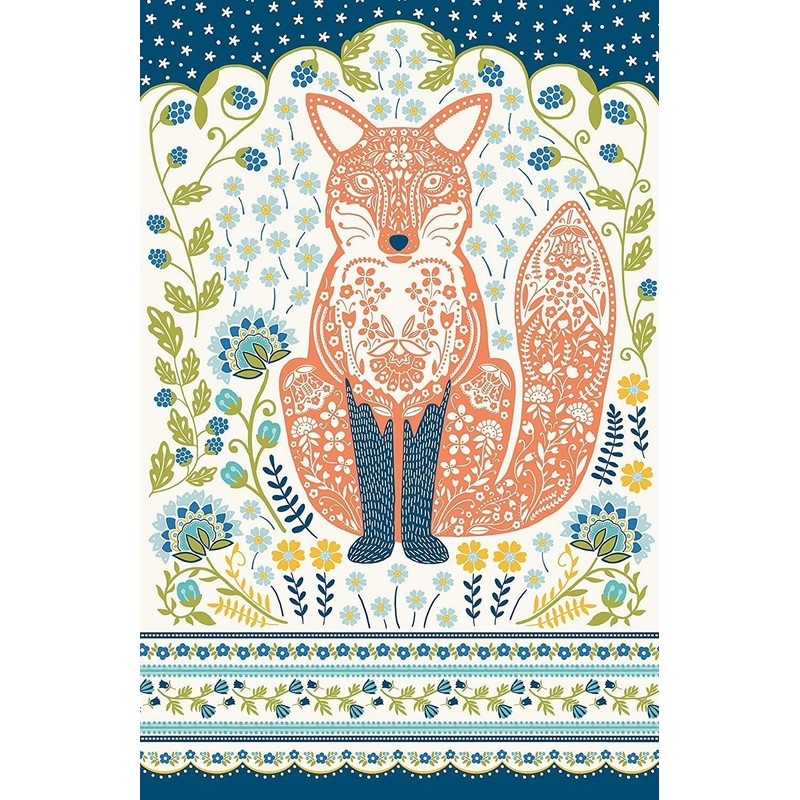 3 x Ulster Weavers Woodland Fox Squirrel Hare Floral Flowers