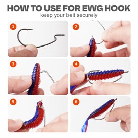 Bait Stoppers (300-Pack), Silicone Rubber Based Fishing Bait Keeper Retainer Beads for Securing Soft Plastic Lure onto Hook Shank