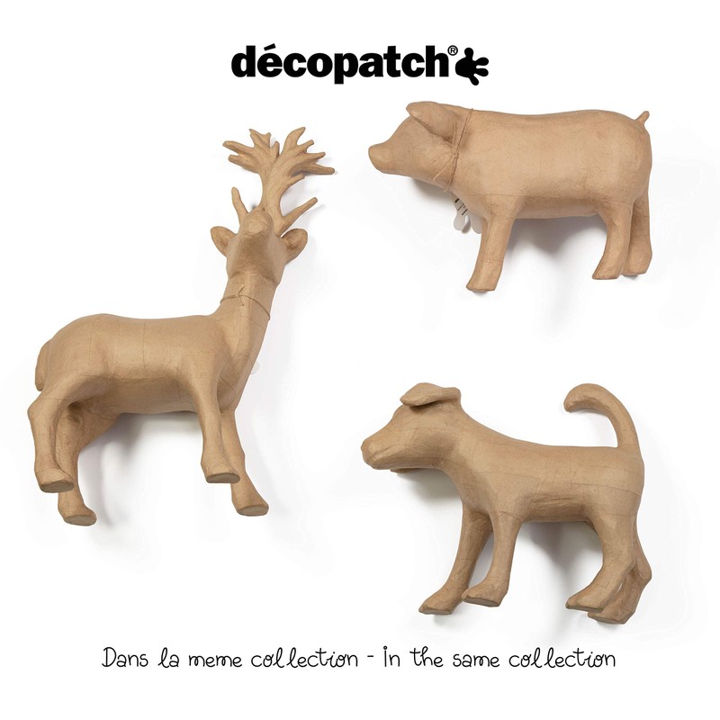 Décopatch LA026C Paper Mache Dog Carrier 35 cm Easy to