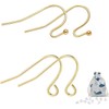 14K Gold Earring Hooks Real Hypoallergenic 100Pcs Ball Dot Ear