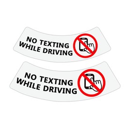 No Texting While Driving Labels,Keep Attention on The Road No Cellphone Safety Caution Stickers,10 pcs