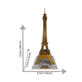 Little Learning Hands 3D Puzzles for Adults and Kids | France Eiffel Tower Puzzle 3D Model Kit | Eiffel Tower Architecture Model Building Kit | Birthday Gifts for Children, Teens and Adults