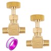 Breezliy 2 Piece Heavy Duty Brass Instrument Replacement Control Needle