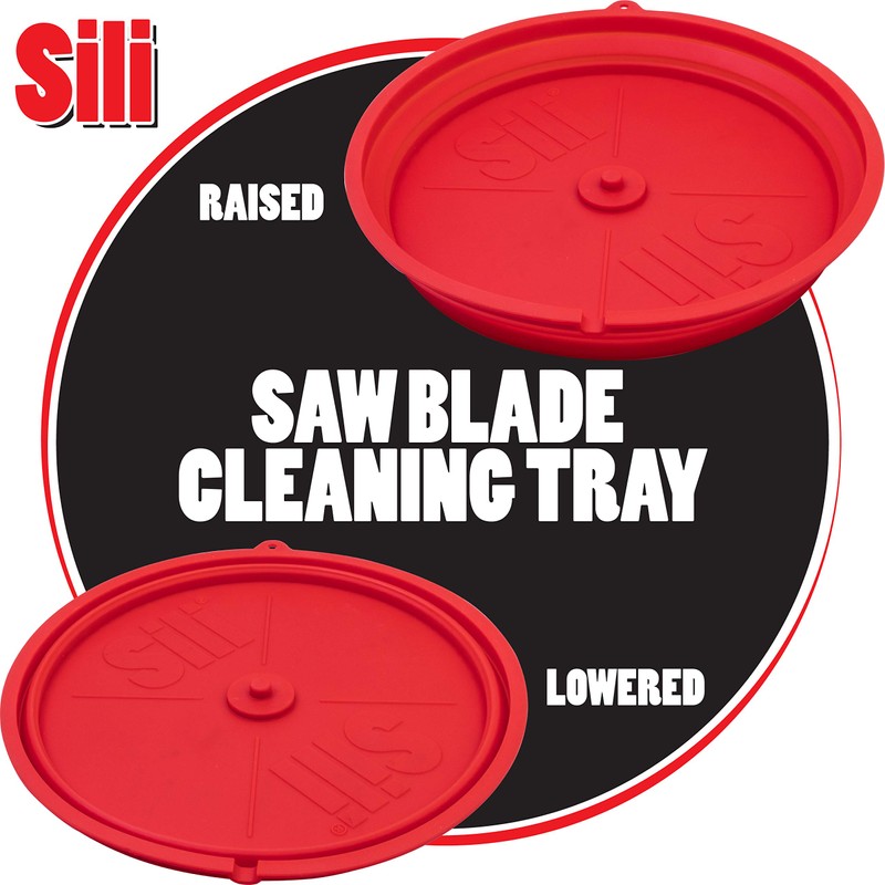 Sili Saw Blade Collapsible Cleaning Tray Made from Silicone to