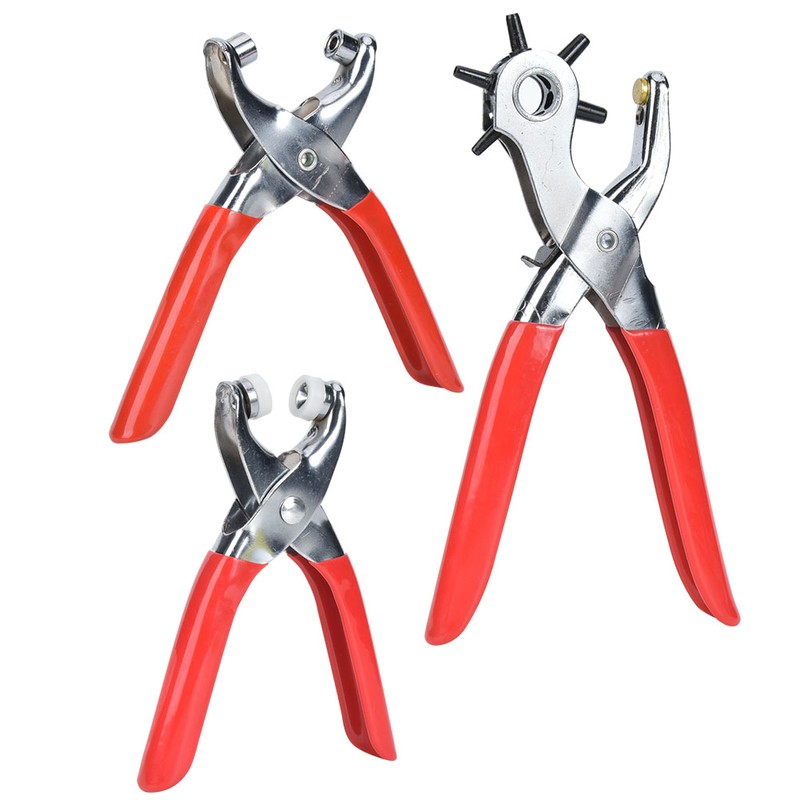 Multifunctional Belt Puncher Leather Hole Punch Pliers Eyelet Plier Grommet