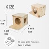 Chinchilla House Pet House Chinchilla Hideout Rabbit House Natural Wooden
