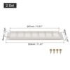 sourcing map 2Pcs Rectangle Ventilation Grille Aluminum Alloy Mesh Air