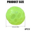 Pack of 8 Glow In The Dark Dog Balls, Squeaky