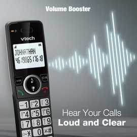 VTech EA5050 DECT Cordless Phone with Answering Machine,Nuisance Call Blocker, Volume Booster, Easy-to-Read Backlit Display, 18 Hours Talk-time, Handsfree Speakerphone, Single Handset