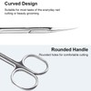 DERDOUT Curved Cuticle Scissors Extra Fine, Stainless Steel Small Manicure