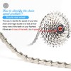 TAGVO 6/7/8 Speed Chain Plating Silver 116 Link with Quick