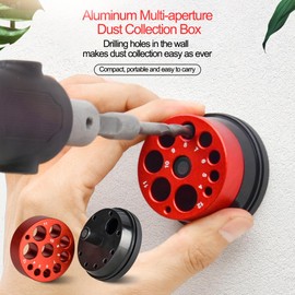 Porous Bit Dust Control Tools - Drill Dust Collector - Door Installation Tools - Electric Drill Dust Collector - Impact Drill Dust Collector Dust Cover 9 Hole Ash Bowl (1)