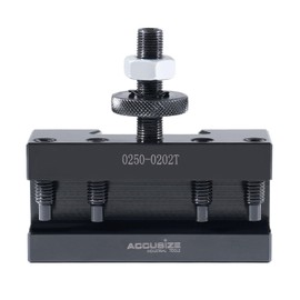 Accusize Industrial Tools Style Bxa Boring, Turning and Facing Holder, for 3/4" Turning Tools, Quick Change Tool Holder, Style 2 Ex-Large, 0250-0202T