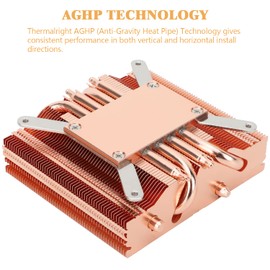 Thermalright AXP90 X47 Full Low Profile CPU Cooler, 47mm Height, with TL-9015R Slim PWM CPU Fan, AGHP Technology, Computer ITX Heatsink Cooler, for AMD:AM4 AM5/Intel 1150/1151/1200/1700