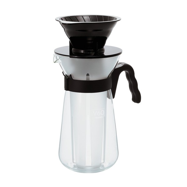 Hario V60"Fretta" Hot and Iced Coffee Maker, 700ml, Black