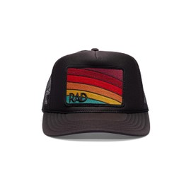 Rad Trucker Hats Women - Adjustable Baseball Hats for Women, Mesh Snapback, Summer Trucker Hats for Women - Black Trucker Hat