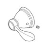 Peerless RP47842BN Single Metal Lever Handle Kit with Set Screw,